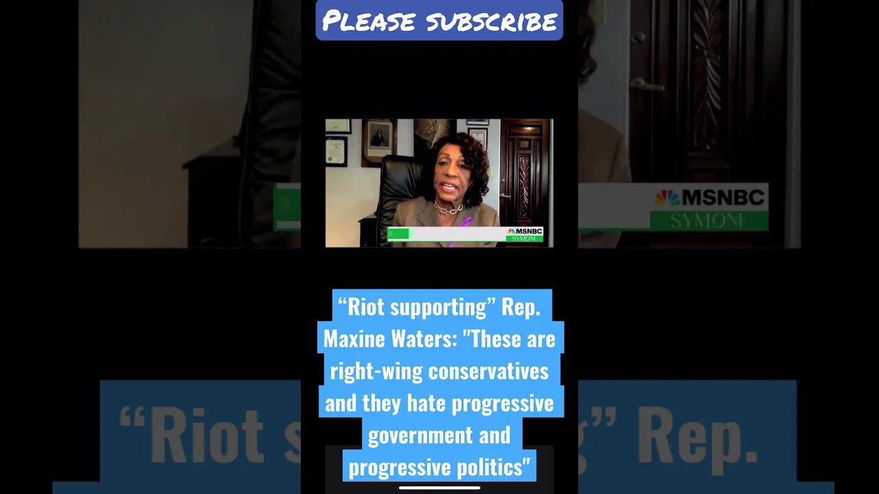Maxine Waters is Woke