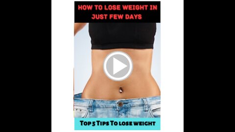 How to Lose weight || Top 5 tips to lose extra weight Link In discription