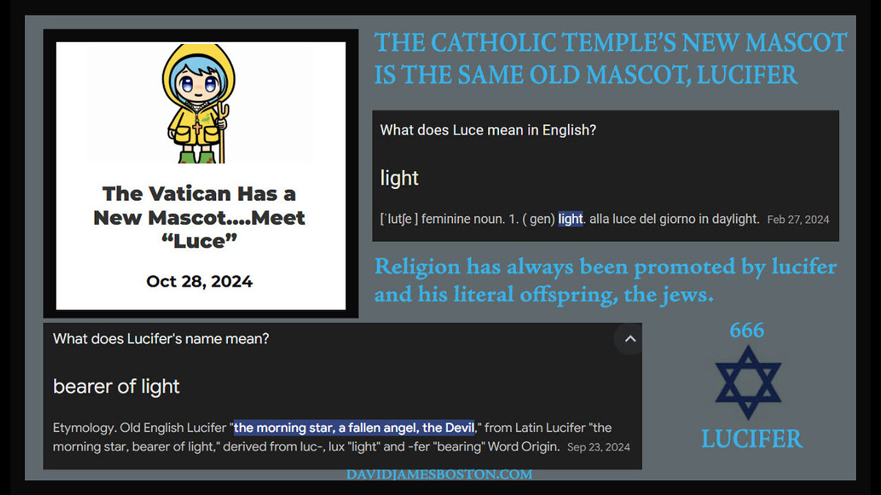 The Catholic Temple's new Mascot is Luce A.K.A. Lucifer ( 29th October, 2024 ) - 9m