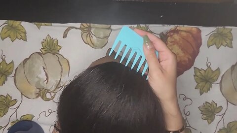 Slightly Aggressive Scalp Massage/Hair Combing 🪮~ ASMR No Talking