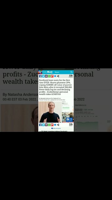 Zuck Got F***ed 29 Billion Lost in Stock Crash. Subscribe 4 More Breaking News