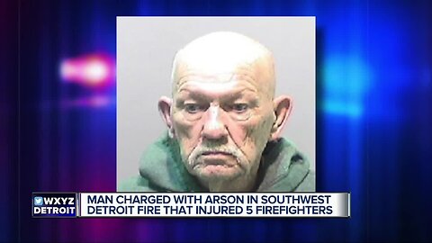 73-year-old man arrested in connection to fire that injured 5 Detroit firefighters