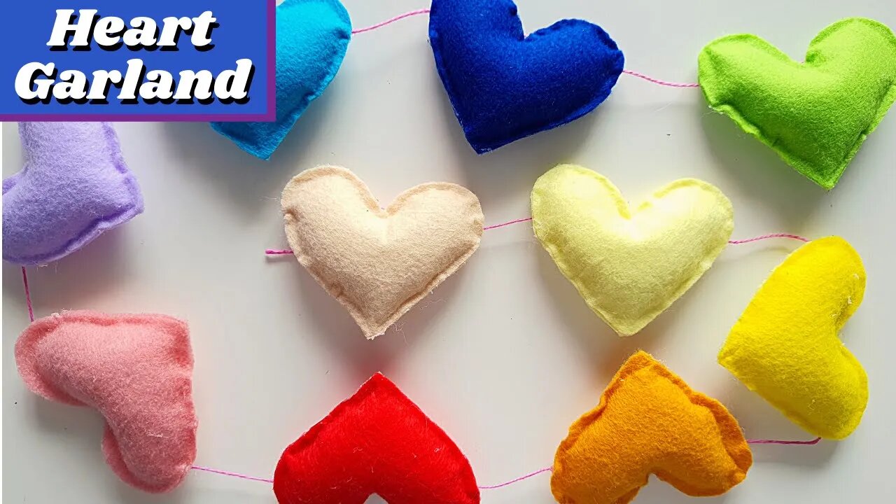 DIY - How to Make Heart Garland: Step-by-Step Tutorial