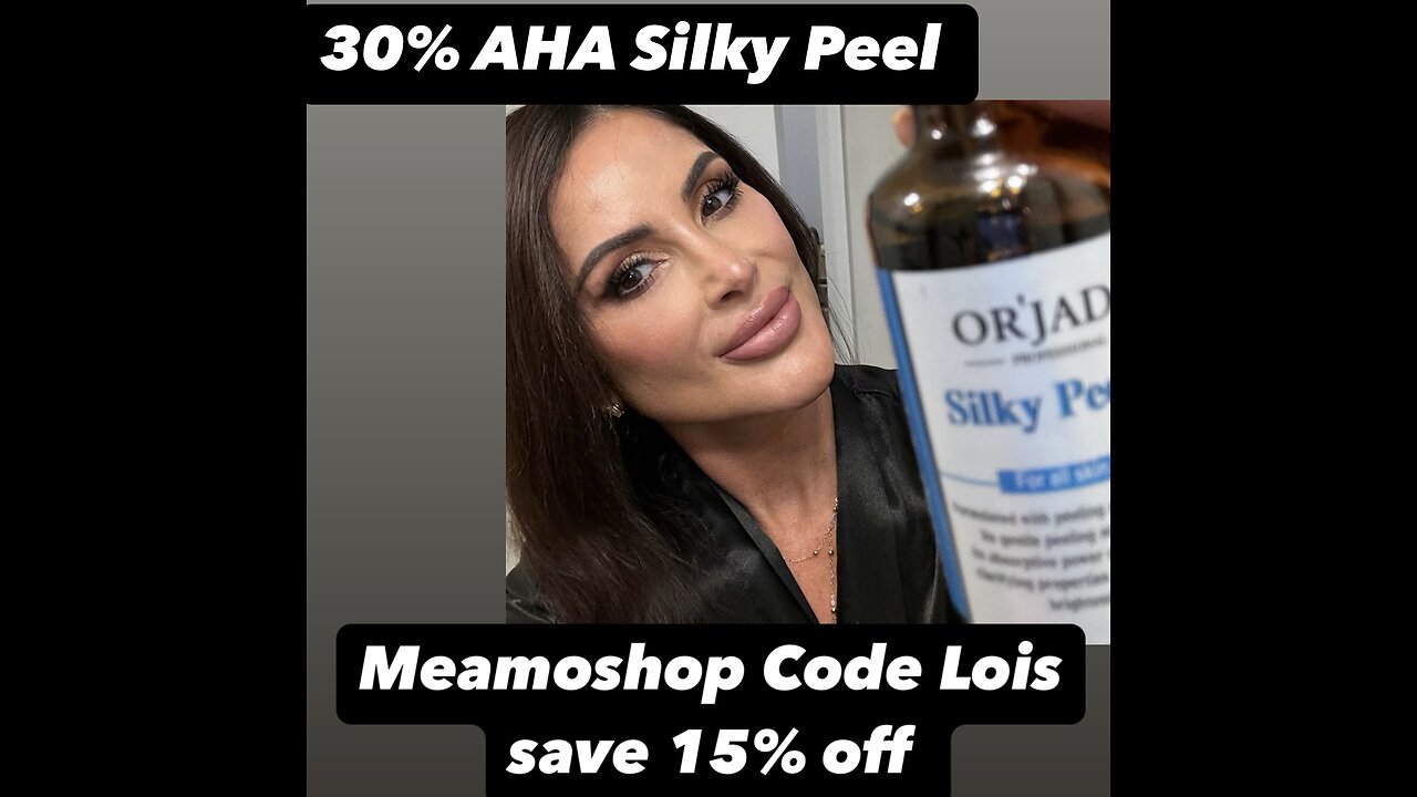 Silky Peel 30% AHA Tighter Brighter Skin Face & Chest | Meamoshop Code Lois save