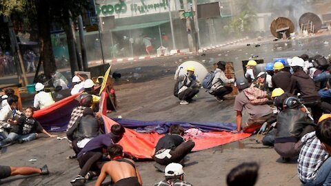 Massive Protest in Myanmar against Military Coup