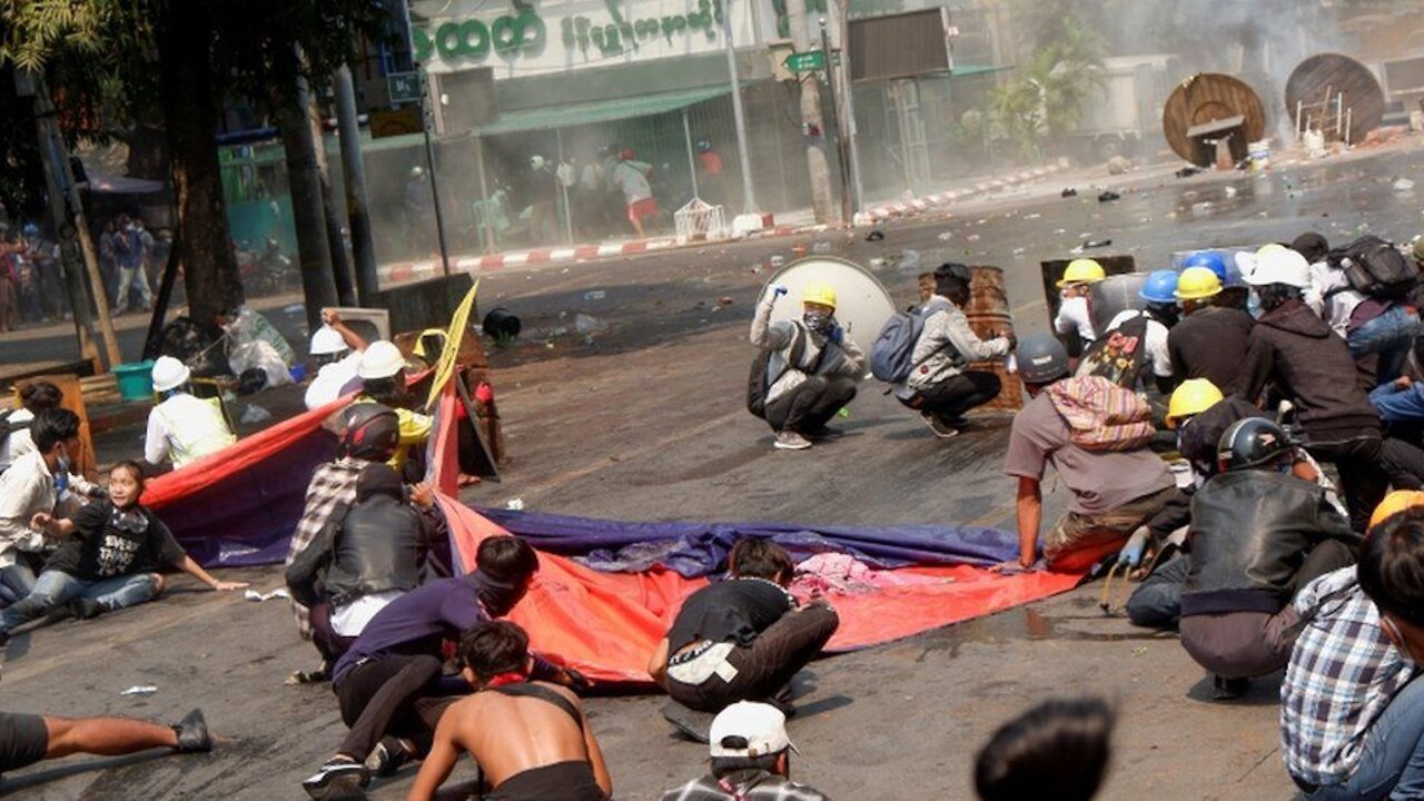 Massive Protest in Myanmar against Military Coup