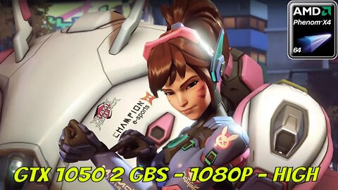 Gameplay de Overwatch 2 em PC FRACO - GTX 1050 2 GBS Phenom x4 965 teste em 1080p