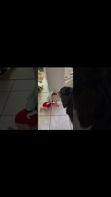 Cute adorable baby child with warm white and pink hat with cute baby girl