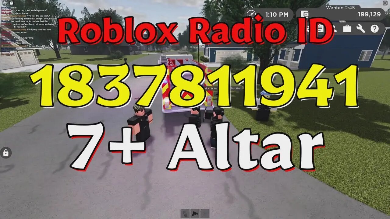 Altar Roblox Radio Codes/IDs