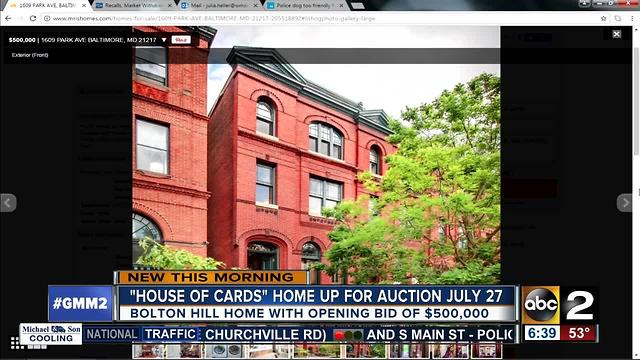 "House of Cards" home up for auction in Baltimore