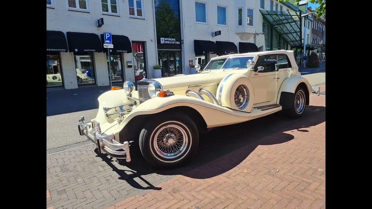The MIGHTY EXCALIBUR luxury convertible. Oldtimertreffen Geleen 8.2022