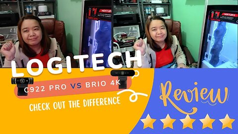 LOGITECH BRIO 4K VS C922 PRO QUALITY TEST 2023