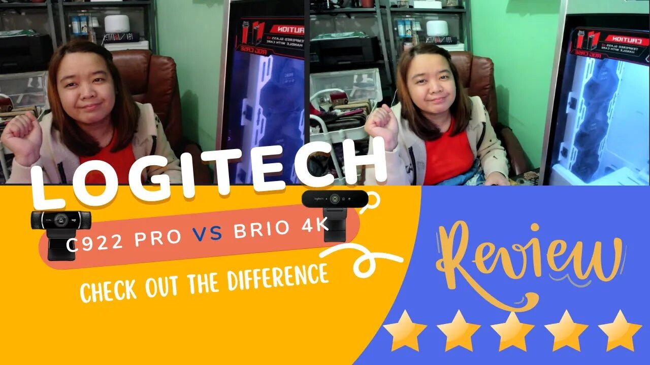 LOGITECH BRIO 4K VS C922 PRO QUALITY TEST 2023