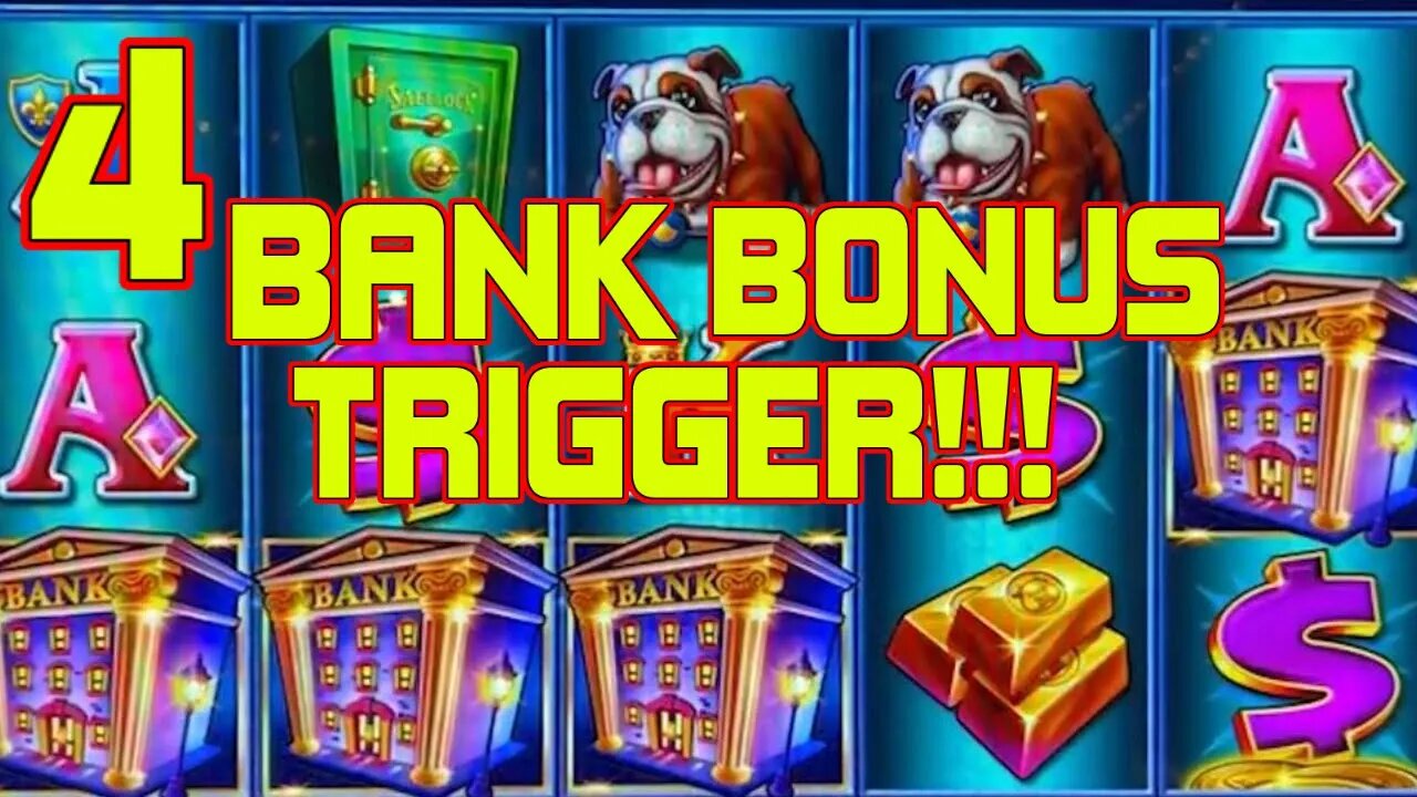 OINK! 4 BANK BONUS TRIGGER ON LOCK IT LINK PIGGY BANKING!