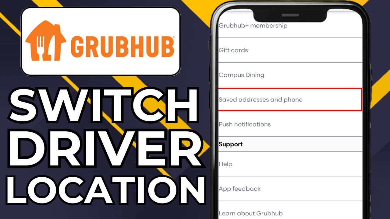 HOW TO CHANGE LOCATION ON GRUBHUB AS A DELIVERY DRIVER