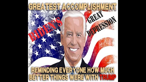 JOE BIDEN'S GREAT DEPRESSION AND HOW WE CAN FIX IT COME THE NOVEMBER 5TH GENERAL ELECTION!!! 