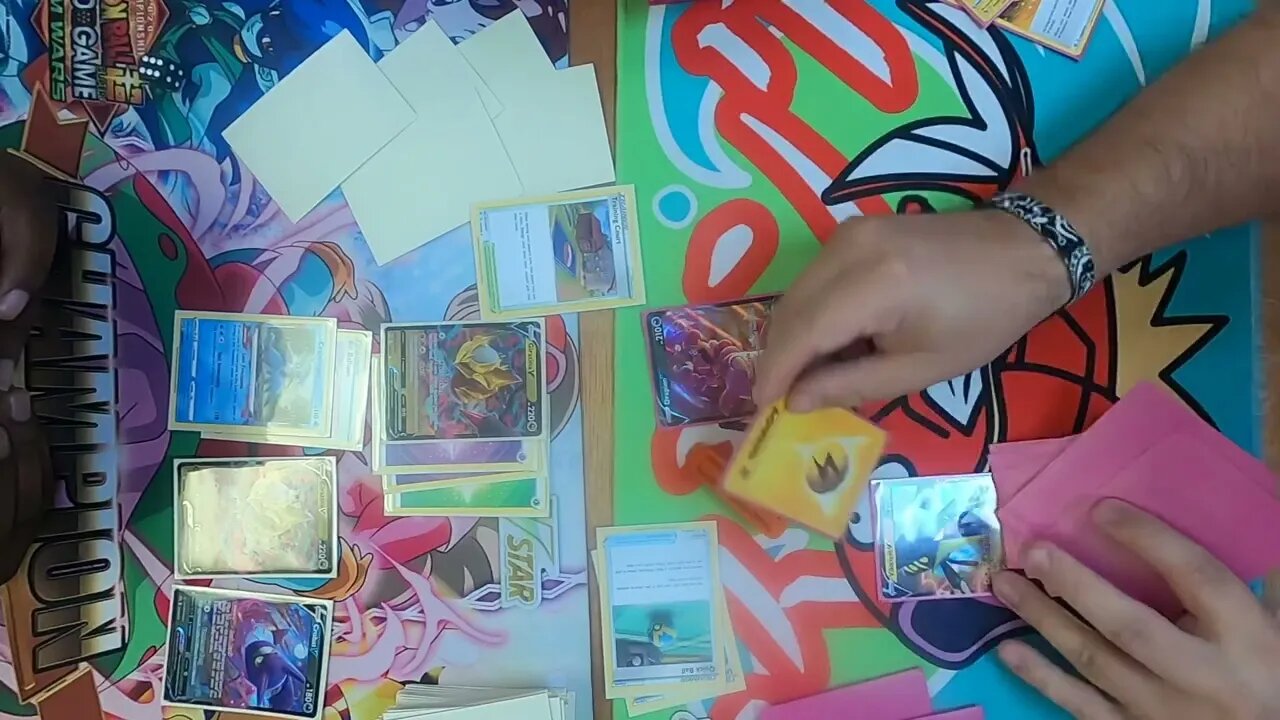 Giratina VStar/Leafeon VStar vs Vikavolt V at @The Local Game Store | Pokemon TCG
