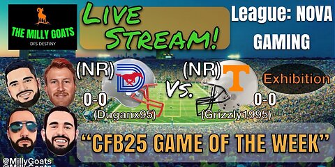 Live Play-by-Play Hype Stream for CFB25 Dynasty League: NOVA GAMING