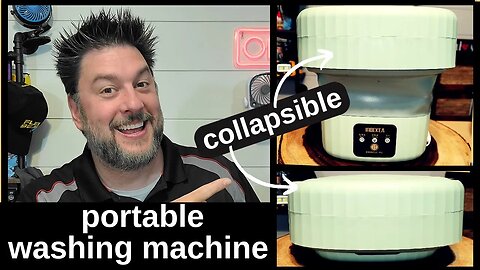 Portable washing machine. Social Media collapsible mini portable washing machine [516]