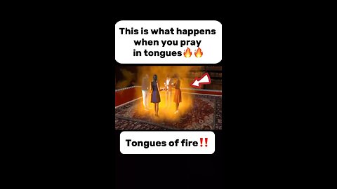 This is what happens when you pray in tongues of fire! 🔥 #fyp #shorts #Jesus #God #viral #reels