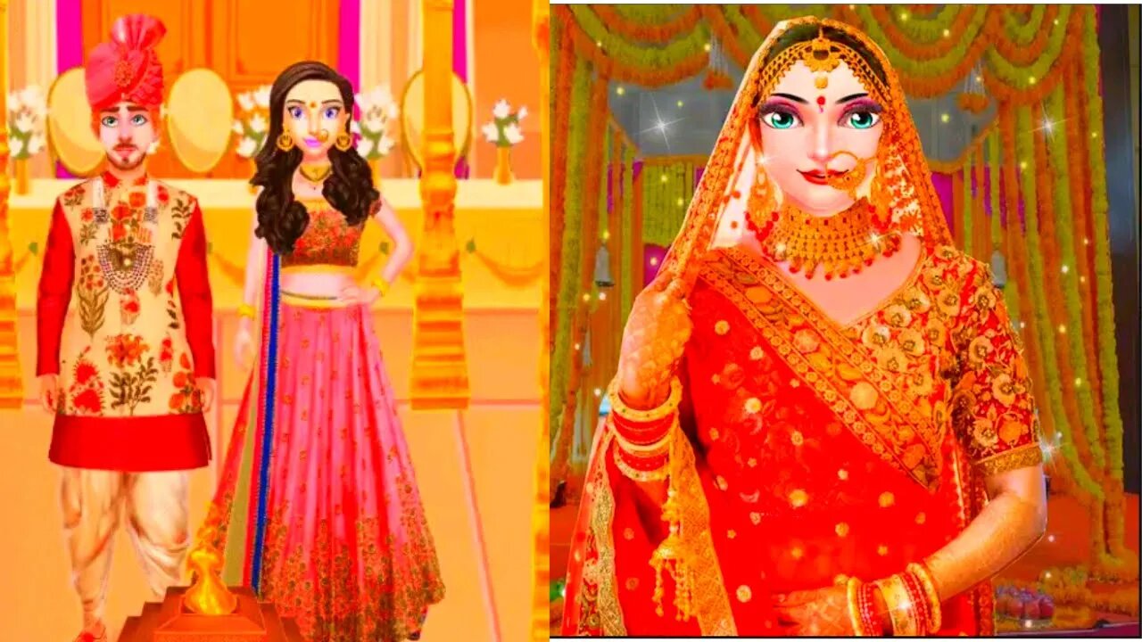 Stylist royal indian wedding game-indian wedding game-girl games-new game 2023 @TLPLAYZYT