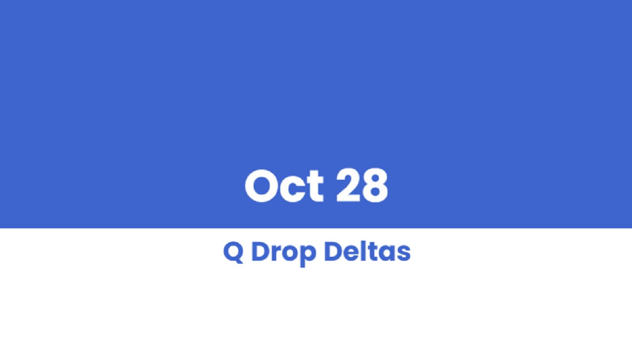 Q DROP DELTAS OCT 28