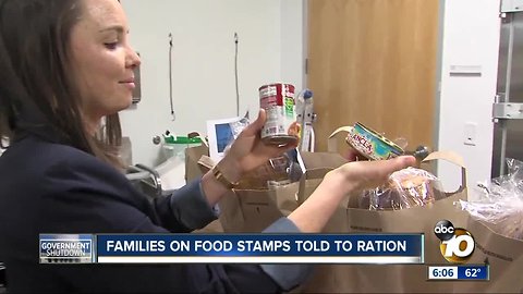 Food stamp recipients must ration food for February