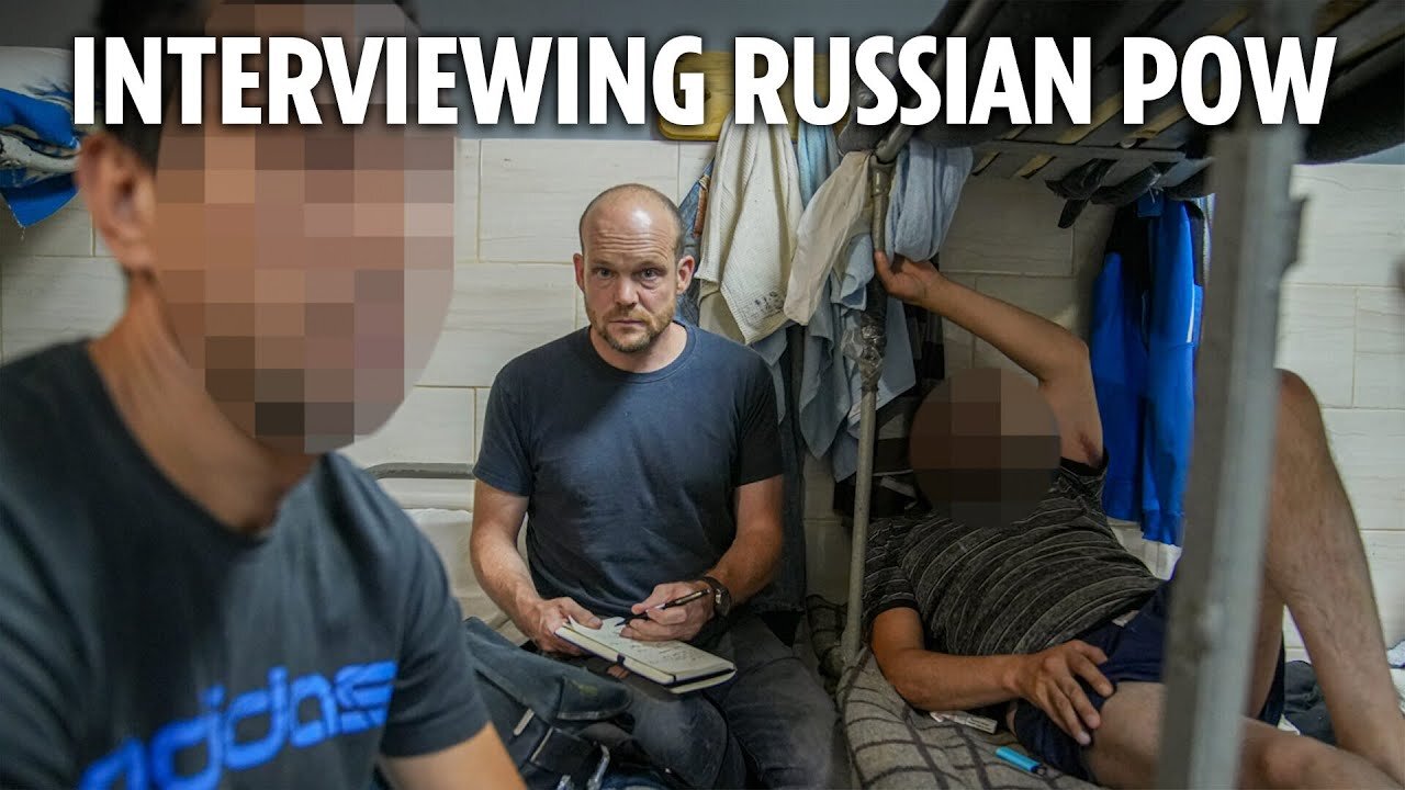 Inside prisoner of war camp holding Russian soldiers captured by Ukraine in Kursk offensive