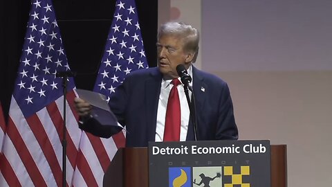 MAN OF THE YEAR PROOF! Trump Exposes FAKE Peter Baker at Detroit Economic Club MI Event