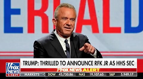 BREAKING NEWS: Trump picks RFK, Jr. as Health and Human Services Secretary (HHS)