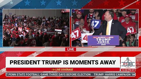 Dan Scavino Delivers Remarks at Trump Rally in Novi, MI