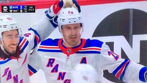 Rangers LW #20 Chris Kreider 🥅(1)🏒Wrist-Shot Goal.