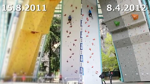 Speed climbing progress 2011 vs 2012