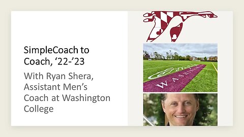 A SimpleCoach to Coach Interview with Ryan Shera, Assistant Men's Coach at Washington College