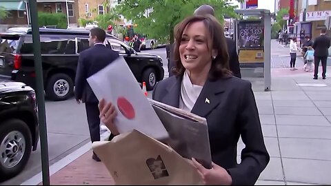 Kamala Harris Shows Off Newly Purchased Records For Press, But Ignores Question On Debt Limit