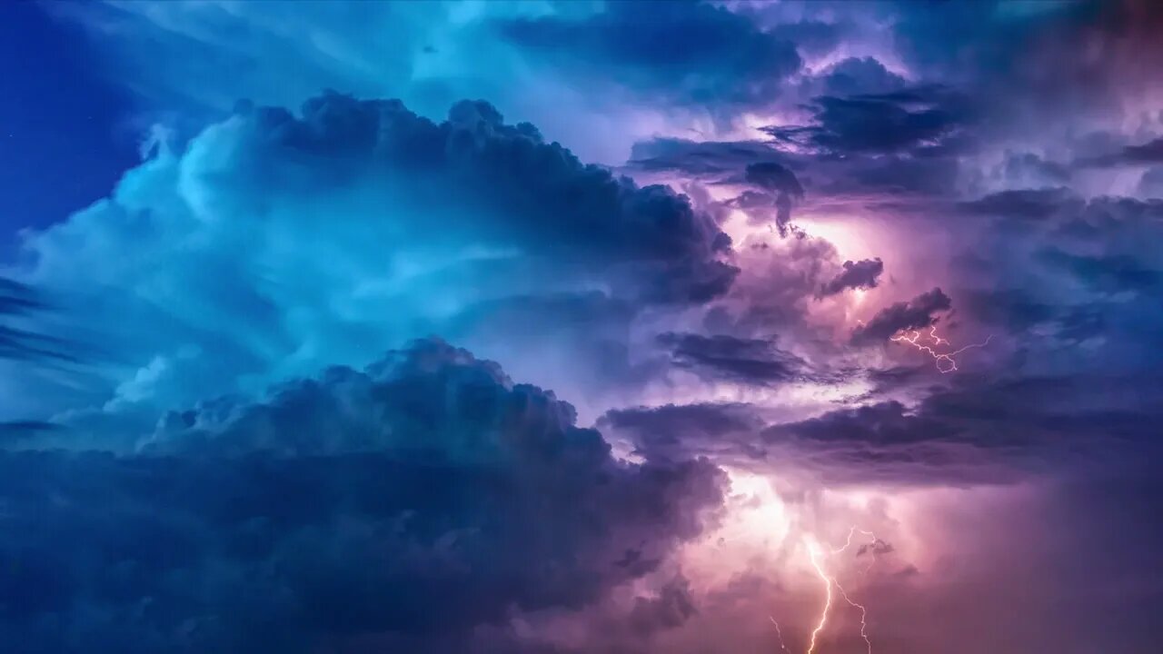 Summer Night Thunderstorm| Stress Relief| Meditation| Spa| Background for Studying| Sleep