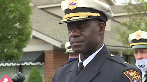 CPD Chief Calvin Williams speaks at Skernivitz visitation