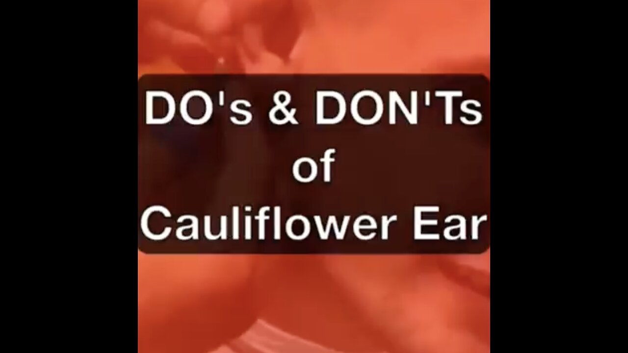 CAULIFLOWER EAR DO's & DON'Ts #pov #shorts #ufc #mmas