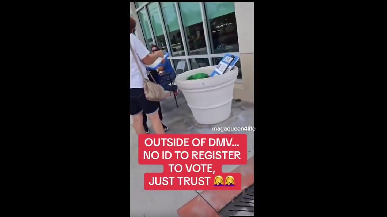 The DMV would never allow non-citizens to vote