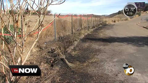 Couple helps put out fire off I-8 in Lakeside