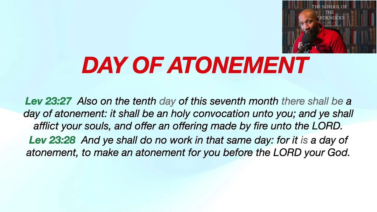 DAY OF ATONEMENT IS HERE YALL