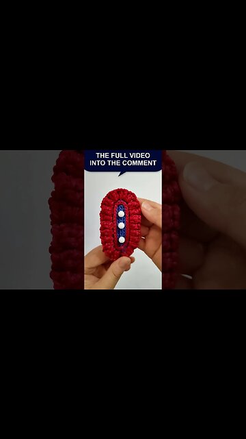 How to make a crochet hair clip #shorts