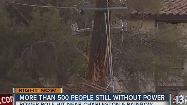 UPDATE: Hundreds remain without power after truck crash