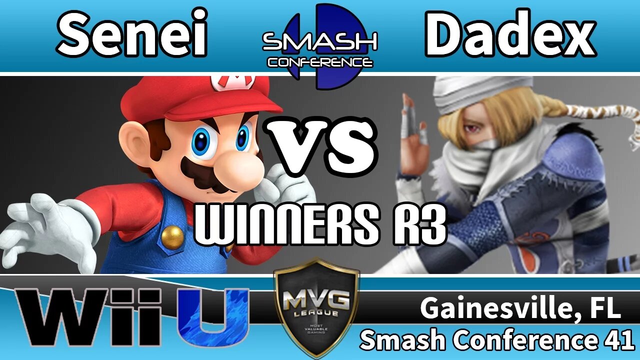 Sensei (Mario) vs. MVG|Dadex (Sheik) - SSB4 Winners R3 - Smash Conference 41