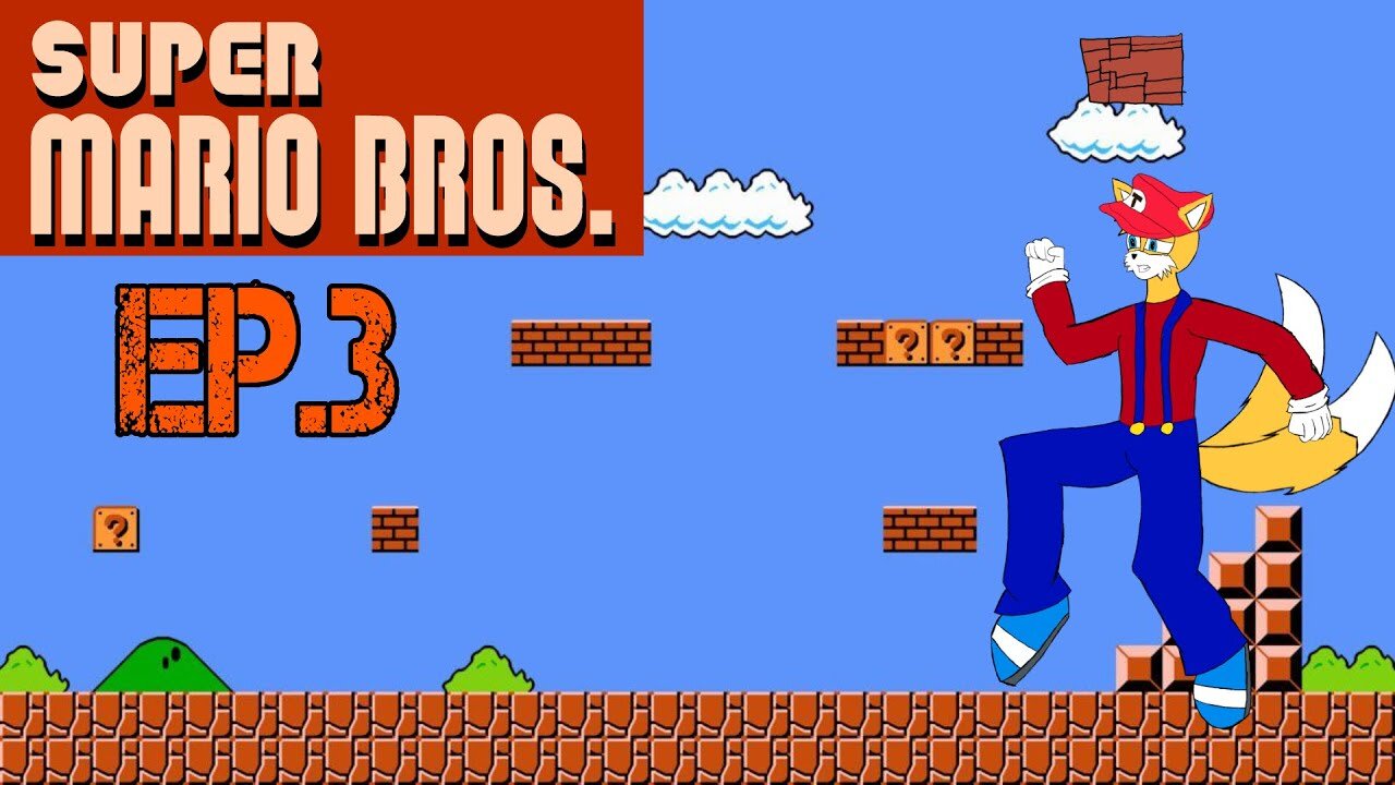 Super Mario Bros[Ep.3]i got power of star that i could fall out hole