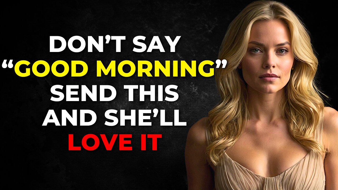 NO WOMAN CAN IGNORE THESE 7 Good Morning Texts! High Value Men