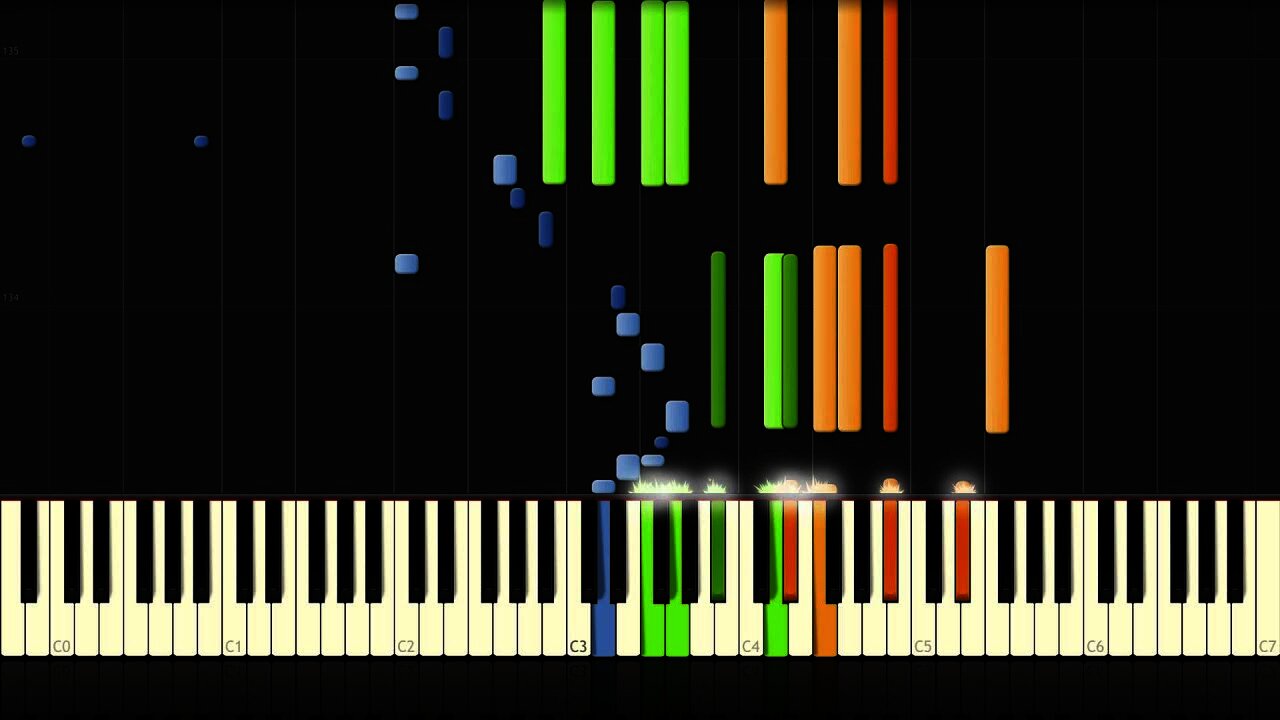 Variations on the theme "Oh du lieber Augustin" (Synthesia)