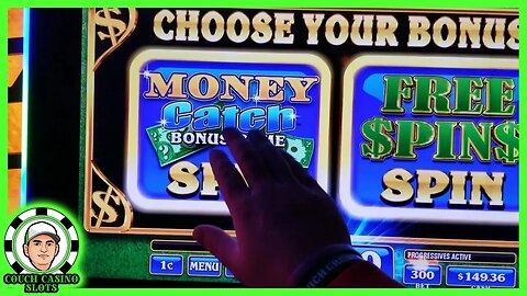 BIG WIN ON MONEY RAIN SLOT MACHINE AT CASINO!!