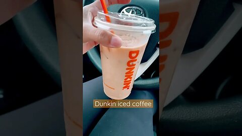 Iced coffee #dunkindonuts #coffee #coffeemoment #coffeeaddict