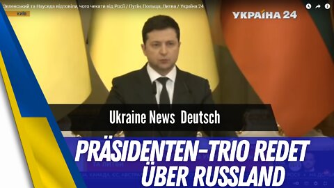 Zelensky, Nauseda und Duda beraten sich über Russland.